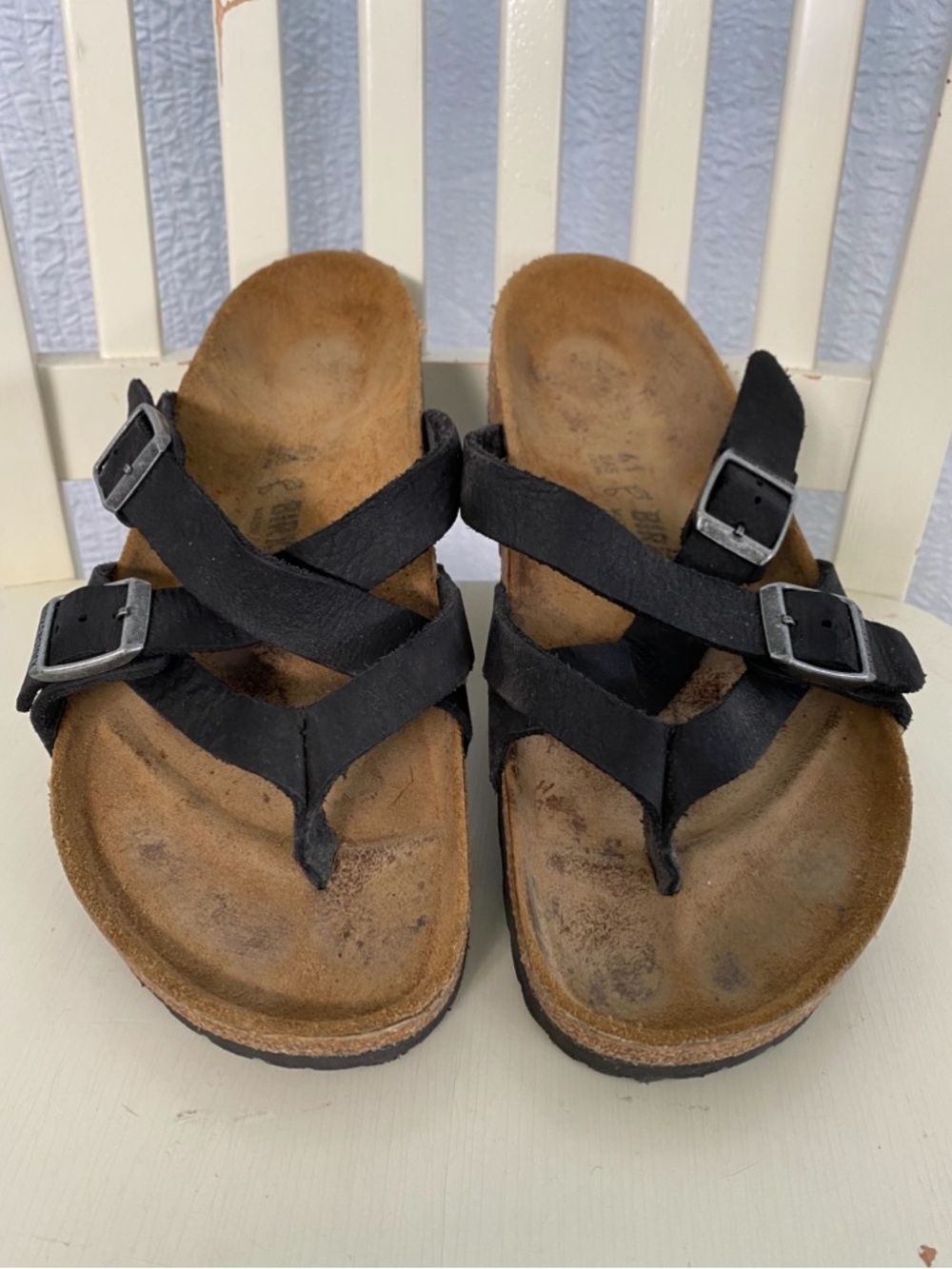 Black Strappy Women’s Sandals with Buckle Detail